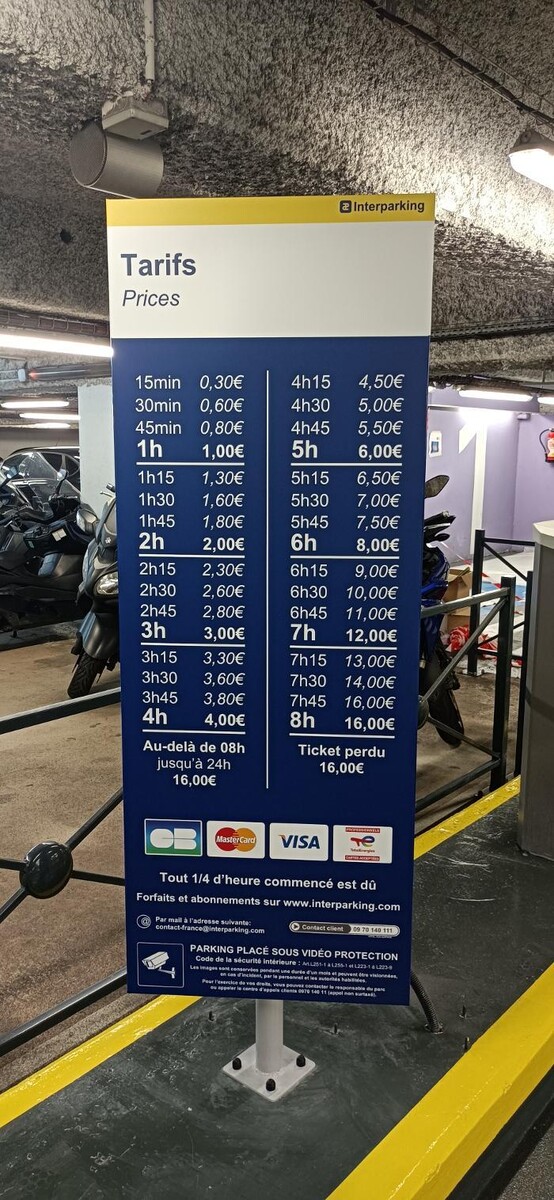 Images Parking Interparking Bercy Lumière
