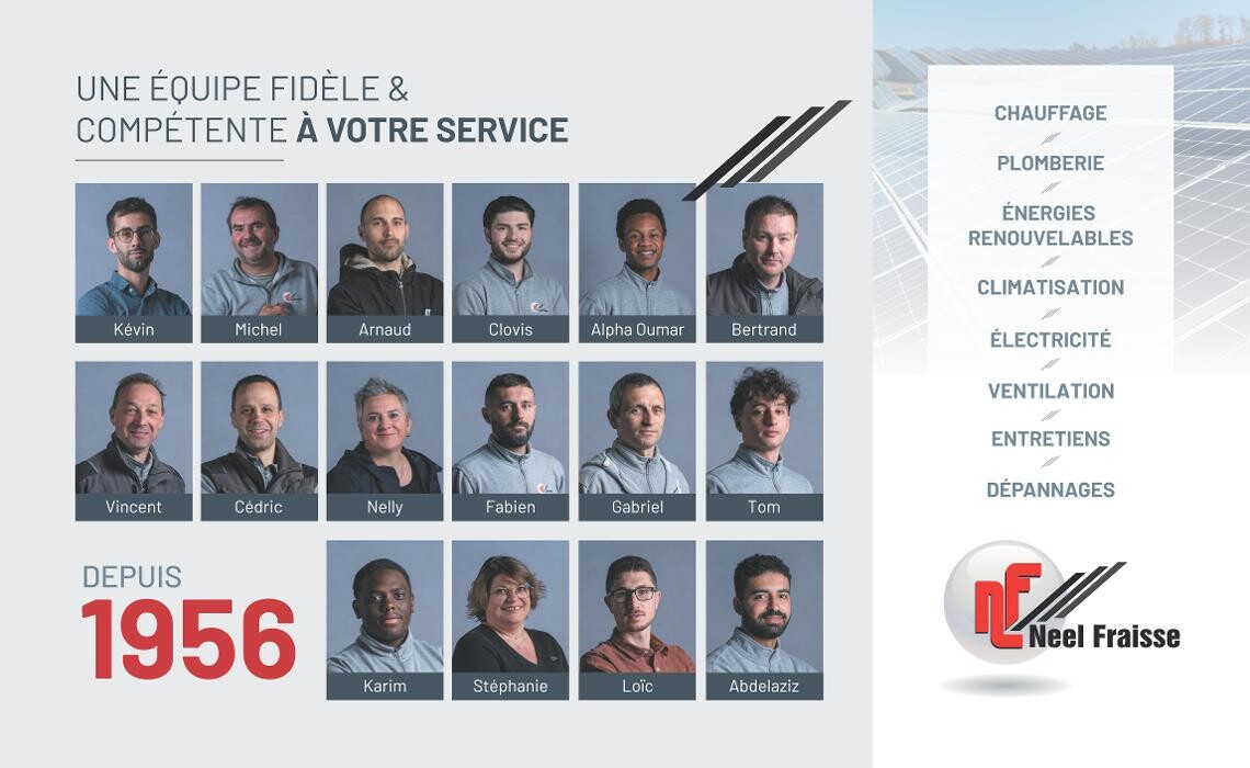 Images Neel Fraisse | Plombier Chauffagiste Climatisation Photovoltaïque Poêles HOBEN Montbrison