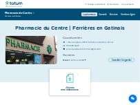 Website Screenshot Pharmacie du Centre | Ferrières en Gatinais Totum
