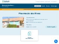 Website Screenshot Pharmacie des Rives Totum