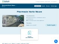 Website Screenshot Pharmacie Horte Neuve Totum