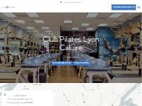 Website Screenshot Club Pilates Lyon Caluire