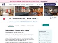 Website Screenshot ibis Clermont Ferrand Centre Stade
