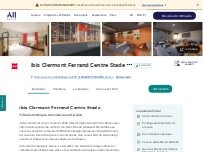Website Screenshot ibis Clermont Ferrand Centre Stade