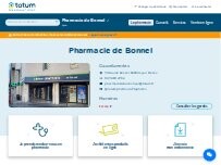 Website Screenshot Pharmacie de Bonnel - Truphème