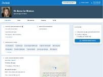 Website Screenshot Dr Anne Le Breton : Gynécologue obstétricien - Paris