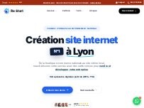 Website Screenshot Création site internet Lyon | Re Start