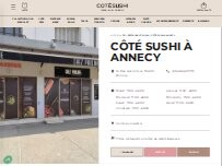 Website Screenshot Côté Sushi Annecy