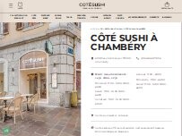 Website Screenshot Côté Sushi Chambery