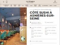 Website Screenshot Côté Sushi Asnières-sur-Seine