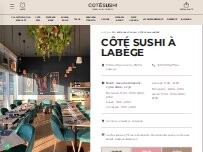 Website Screenshot Côté Sushi Labège