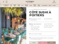 Website Screenshot Côté Sushi Poitiers