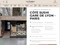 Website Screenshot Côté Sushi Gare de Lyon