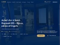 Website Screenshot GIOR Saint Raphaël, Fréjus - Achat OR / Vente OR