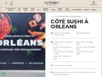 Website Screenshot Côté Sushi Orléans