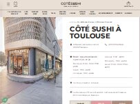Website Screenshot Côté Sushi Toulouse
