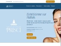 Website Screenshot Les Palettes de Prisci - Esthéticienne - Institut de Beauté