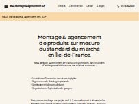 Website Screenshot M&A Montage & Agencement IDF