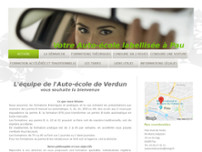 Auto école de Verdun website screenshot