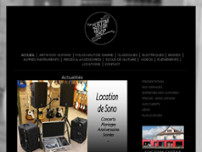 Custom Guitar Shop website screenshot