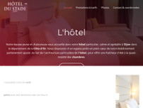 Hôtel du Stade website screenshot