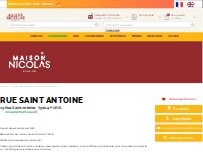 Website Screenshot Nicolas Rue Saint Antoine