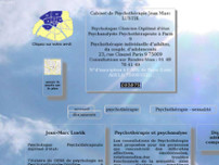 Cabinet Jean-Marc Lustik Psychotherapeute website screenshot