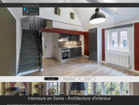 INTÉRIEURS EN SEINE website screenshot