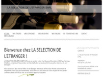 La sélection de l'étranger website screenshot