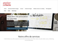 Atelier Defacto website screenshot