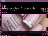 Mes ongle à domicile website screenshot