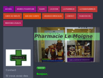 PHARMACIE LE MOIGNE website screenshot