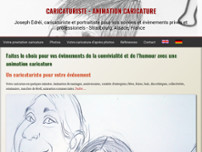 caricaturiste strasbourg website screenshot