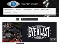 FIGHT WEAR DISTRIBUTION website screenshot