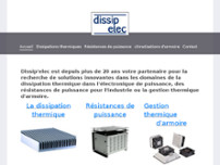 Dissip elec website screenshot