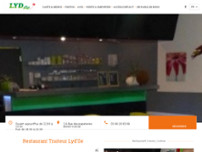 Restaurant Traiteur Lyd'île website screenshot