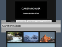 CLARET IMMOBILIER website screenshot