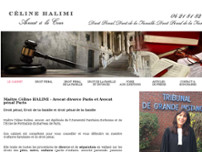 Avocat Divorce Paris , Céline Halimi website screenshot