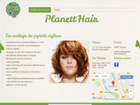 Planett'Hair website screenshot