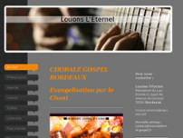 Chorale Gospel Louons L'Eternel website screenshot