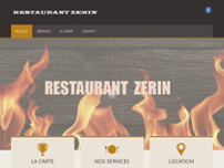 Restaurant ZERIN website screenshot