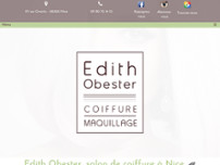 EDITH OBESTER COIFFURE MAQUILLAGE website screenshot