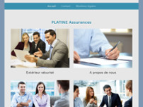 PLATINE Assurances website screenshot