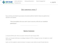 EFAM website screenshot