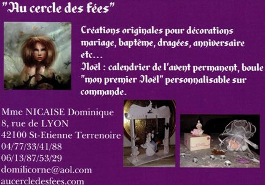 Au Cercle des Fées Atelier et vente pour loisirs créatifs Logo