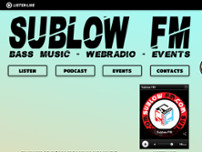 SUBLOW FM website screenshot