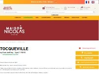 Website Screenshot Nicolas Tocqueville