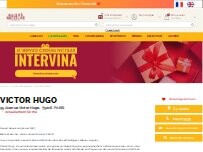 Website Screenshot Nicolas Victor Hugo