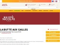 Website Screenshot Nicolas La Butte aux cailles