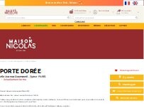 Website Screenshot Nicolas Porte Dorée